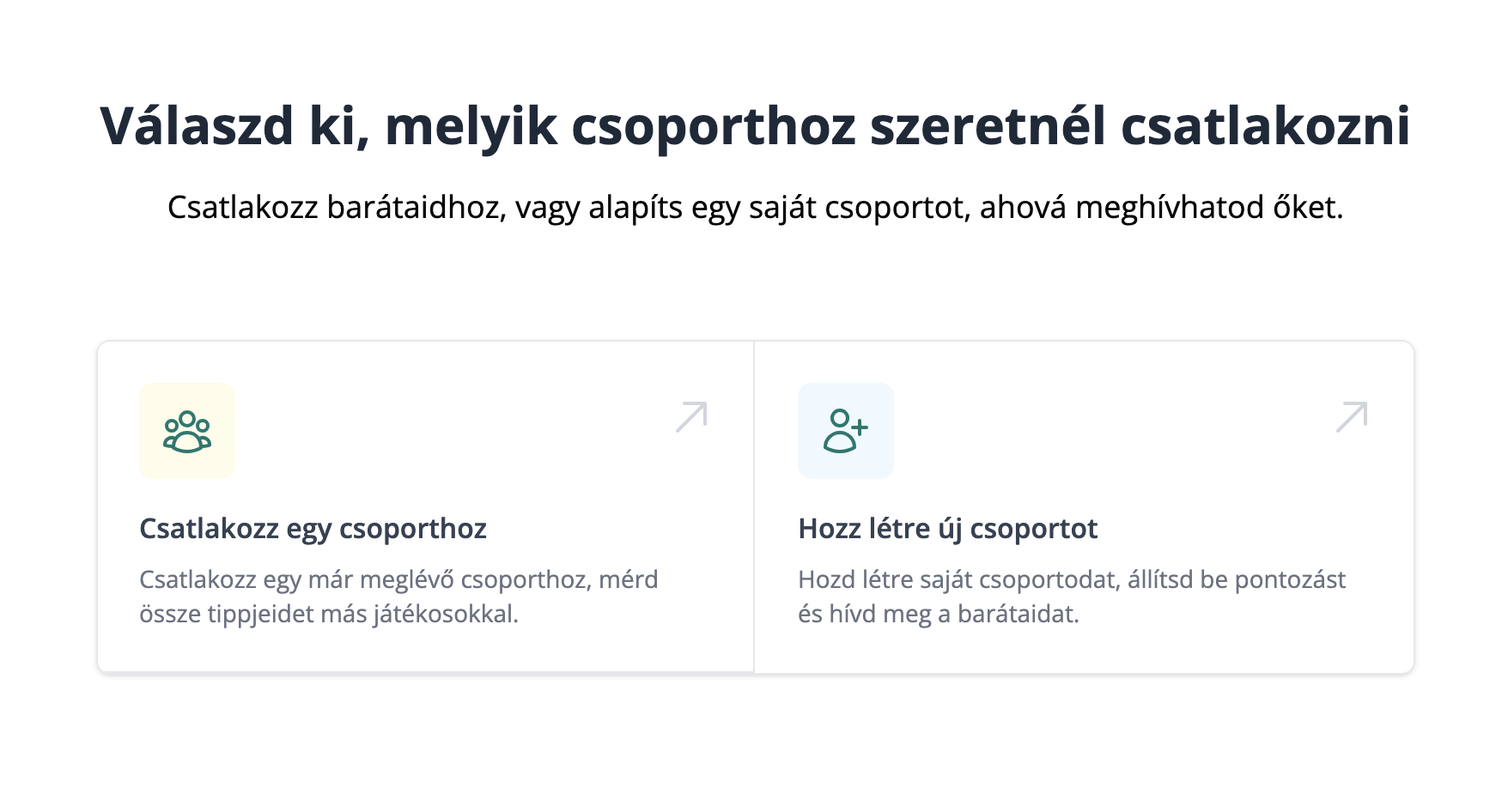 Hozz létre saját csoportot